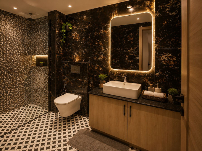 Bathroom 4, Hotel Galliard Residency, Delhi