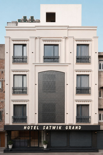 Exterior detail, Hotel Satwik Grand, Amritsar