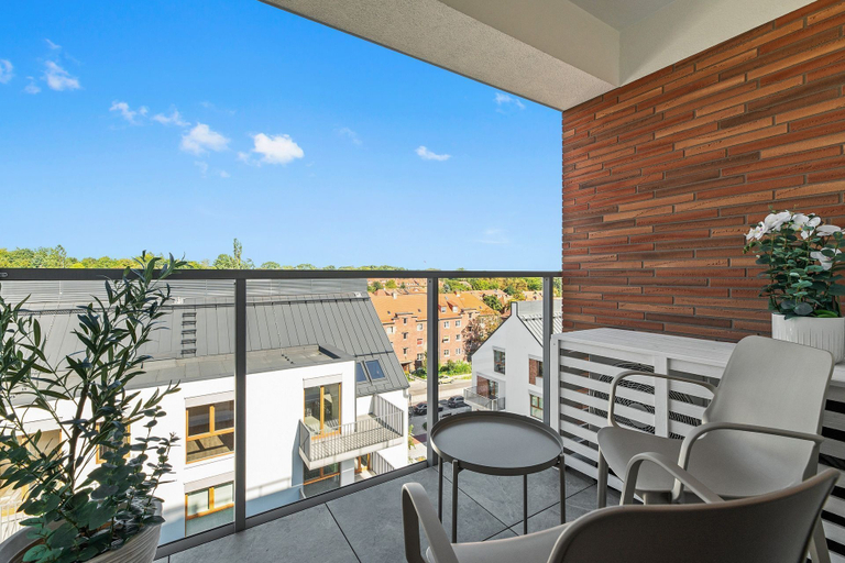 Balcony 3, Perspektywa Apartment with balcony, Gdańsk City