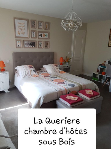 Bedroom 3, Maison d'Hotes La Queriere, Loir-et-Cher