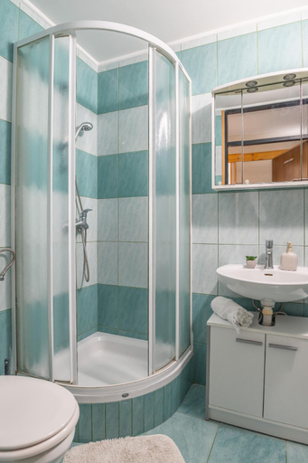 Bathroom, A 48m² Apartment with Balcony in Nature, Mozirje
