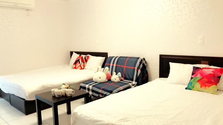 Bedroom 5, Ximending  DONG / 24-hour check-in/elevator/WiFi/central Ximending, Taipei City