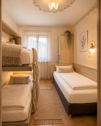 Bedroom 2, Villa la Dama del Lago, Trento