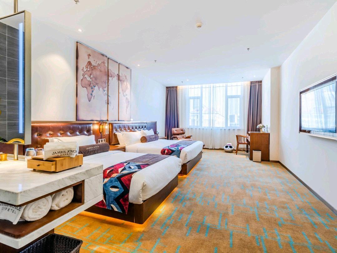 Bedroom 2, James Joyce Coffetel Qingdao New District Petroleum University Wuyue Plaza, Qingdao