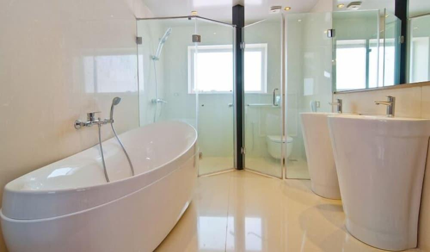 Bathroom 4, White Pearl Suites by Rosetum, North Goa