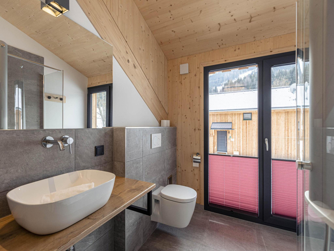 Bathroom, Nice chalet with hot tub, Murau