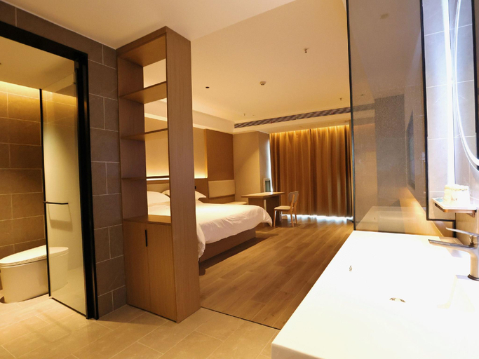 Bedroom 2, Jinjiang Inn Style Zhenjiang Dagang Pingchang Road, Zhenjiang
