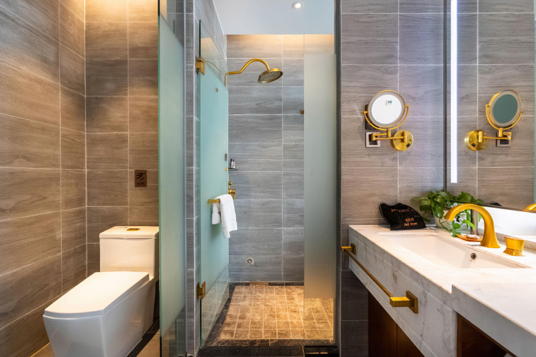 Bathroom 4, James Joyce Coffetel Qingdao New District Petroleum University Wuyue Plaza, Qingdao