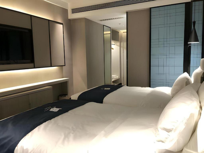 Bedroom 2, Echarm Hotel Wuhan Univerisity Hongshan Square Metro Station, Wuhan