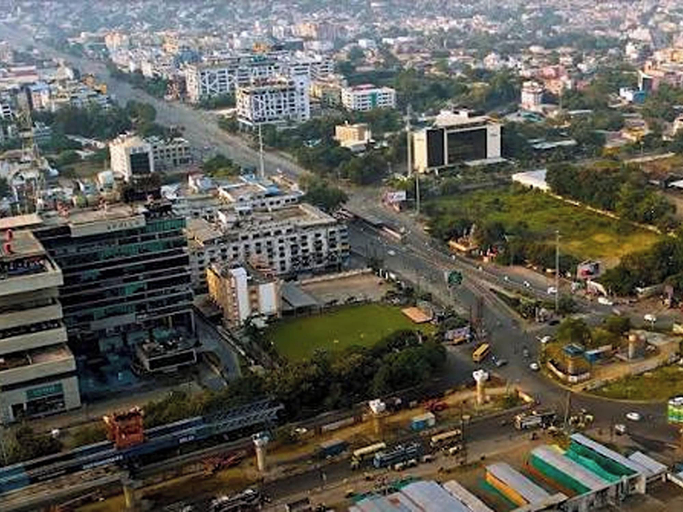 Aerial view, The Hosteller Indore, Indore