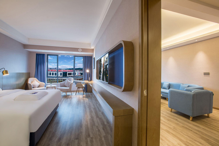 Bedroom 2, Kyriad Marvelous Hotel Hanzhong High-speed Railway Station, Hanzhong