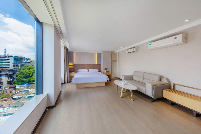Bedroom 2, Echarm Hotel Guangzhou Yuexiu Park Subway Station, Guangzhou