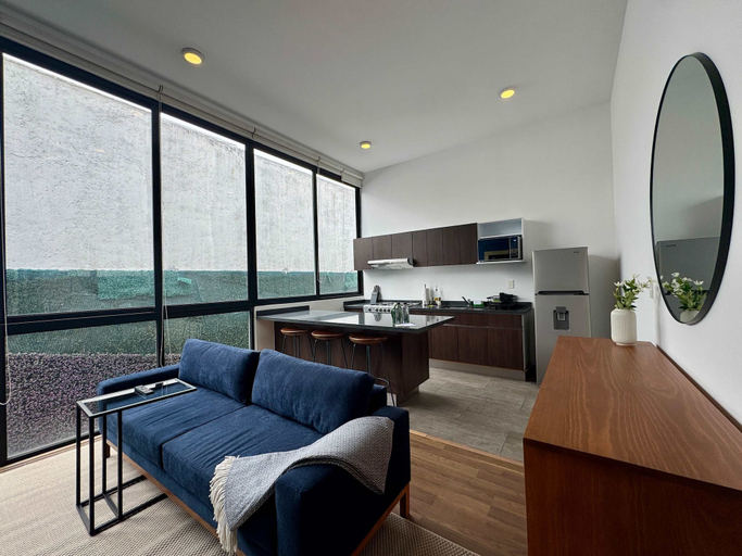 Room 5, w Deluxe 1BR in Escand n w Private Terrace, Mexico City