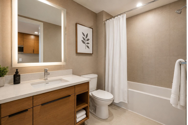 Bathroom, Embervale Hotel & Suites, Toronto