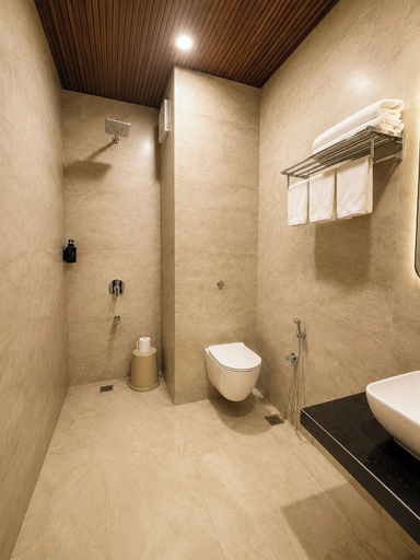 Bathroom 2, Hotel Sanwariya Seth and Restaurant, Jaisalmer