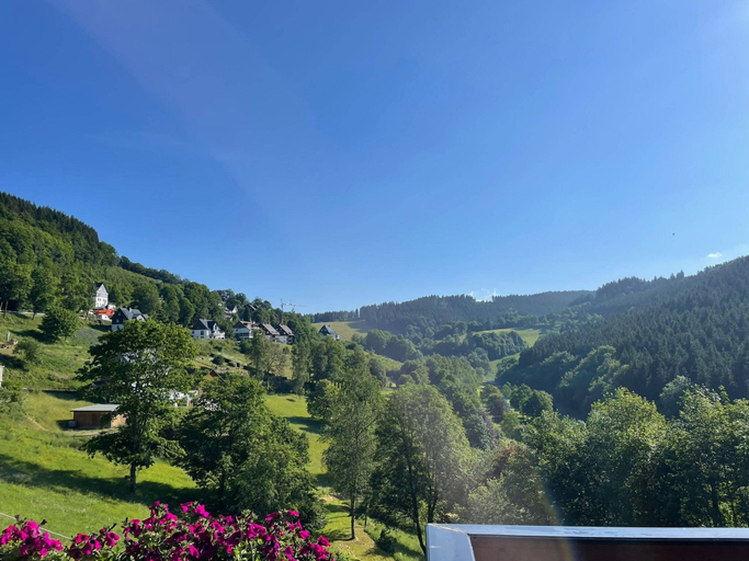 View from property, Spacious Half-timbered Holiday House With Mountain Views for 10, Hochsauerlandkreis
