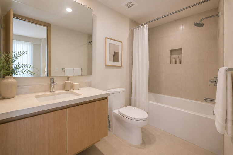 Bathroom, Urbanmere Hotel, Toronto