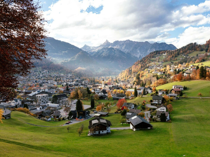 Aerial view, Superior Penthouse With 2 Bedrooms, Bludenz