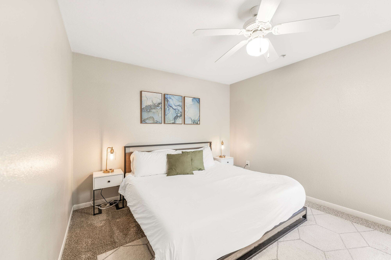 Room 4, Bright 2BR King Suite w Gym Close to Downtown, Travis