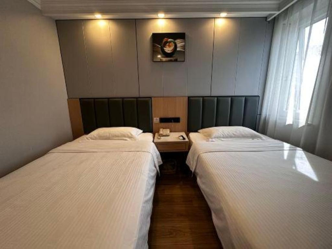 Bedroom, GreenTree Inn Beijing Xicheng District Caishikou Express Hotel, Beijing