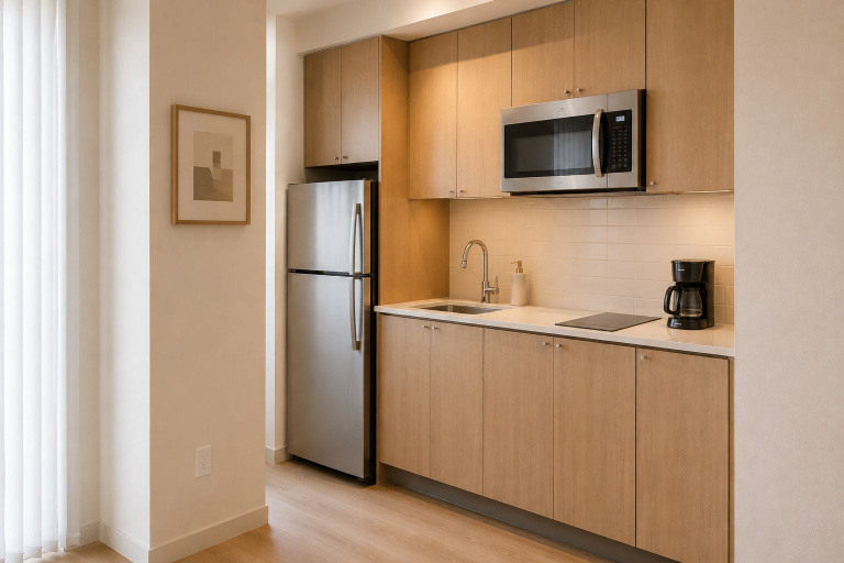 Private kitchen, Urbanmere Hotel, Toronto