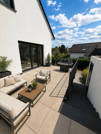 Terrace/patio, The Golden Sunset Villa Wiesbaden, Rheingau-Taunus-Kreis