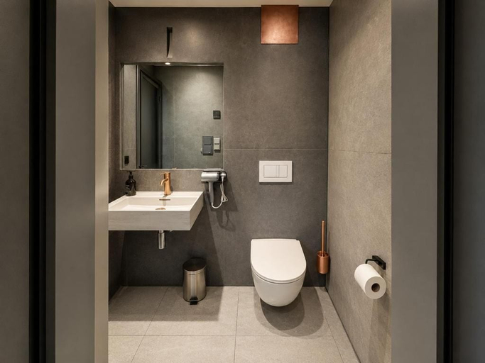 Bathroom 4, NOX Hotel Zimmer 1 Grey, Karlsruhe
