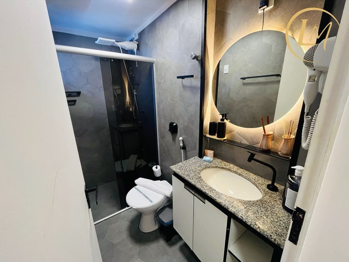 Bathroom, LM Manaíra Flat, Cabedelo