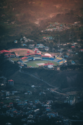 Aerial view, Mountain Monk, Kinnaur