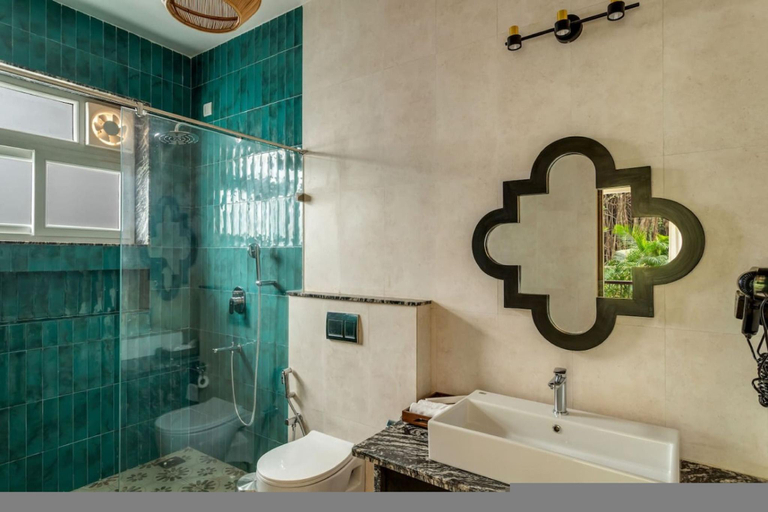Bathroom 3, Villa Verona by Hireavilla, 6BR with Pool in Parra, North Goa
