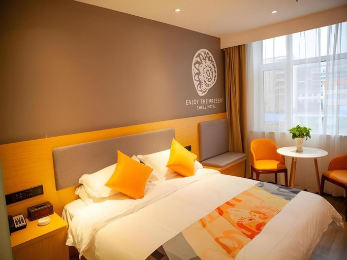 Bedroom 2, Shell Hotel Shanxi Xinzhou Wuning County Fengwu Square, Xinzhou