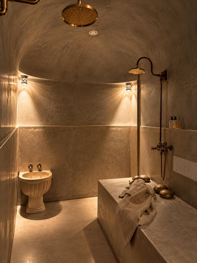 Bathroom 3, Riad Casa Felicità, Marrakech