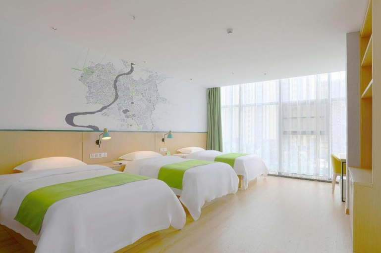 Bedroom 2, Vatica Hotel Hefei Yaohai Longgang Subway Station, Hefei