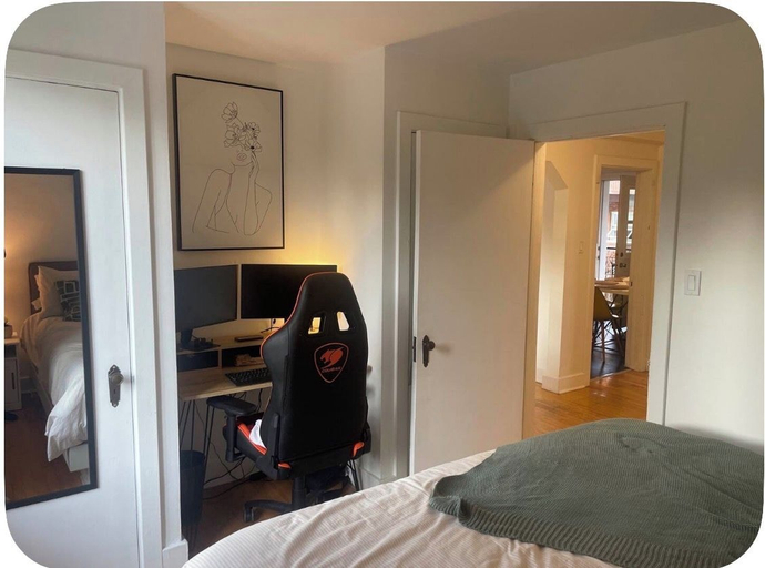 Room 2, Appartement Lumineux Ensoleillé Bien Équipé, Communauté-Urbaine-de-Québec