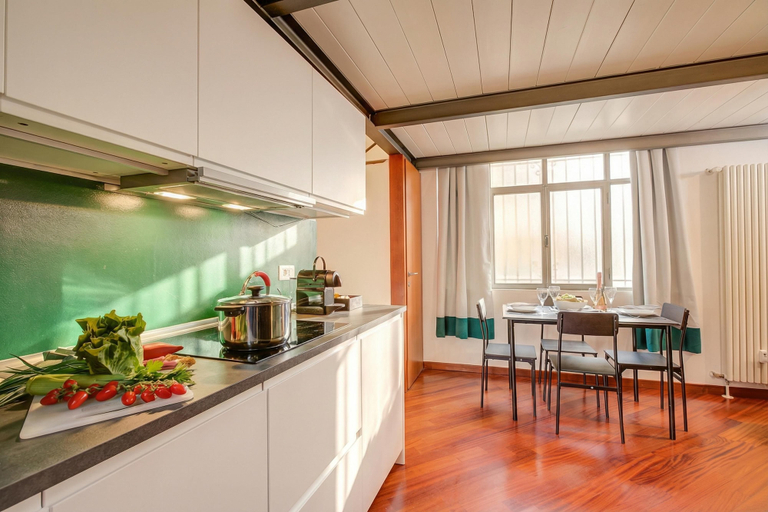 Private kitchen, Elegant Loft in Citylife Wifi - A/C -, Milano