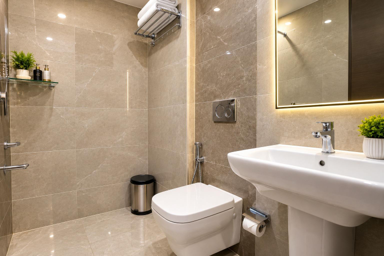 Bathroom 2, Hotel Imperial Villa Sec - 18 By ASPL , Gautam Buddha Nagar