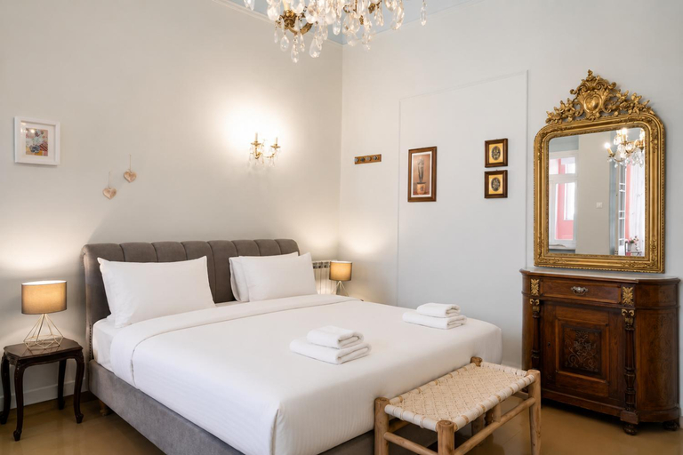 Bedroom 2, Neoclassical Mansion in Andros Town by Explore Andros, South Aegean