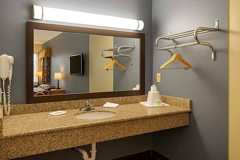 Bathroom 3, Super 8 by Wyndham Bakersfield South CA, Kern