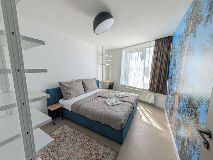 Bedroom 3, Slavic Industrial Apartment by CHORS, Bratislava