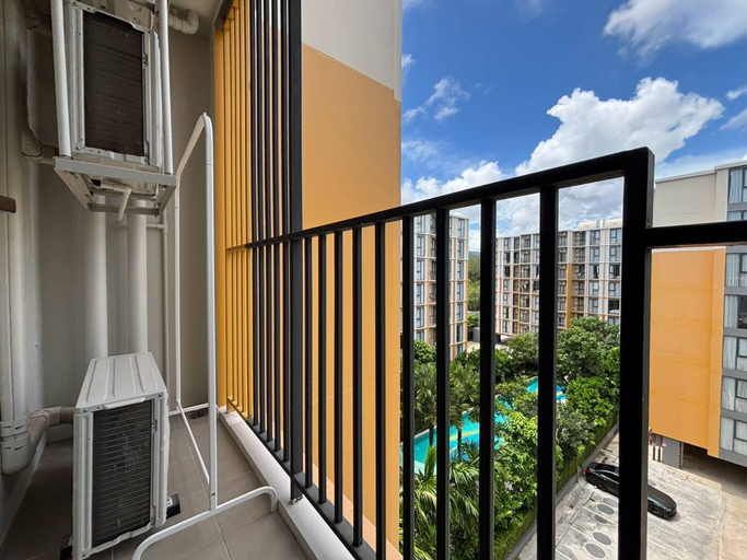 Balcony, The Base Rise Condo Phuket Middle of The Island, Phuket Island