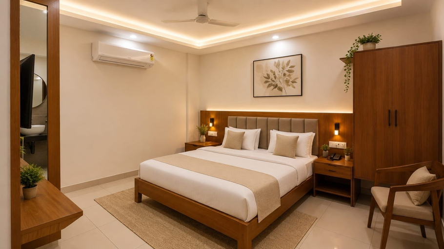 Room 1, Hotel S Kumar Inn, Varanasi