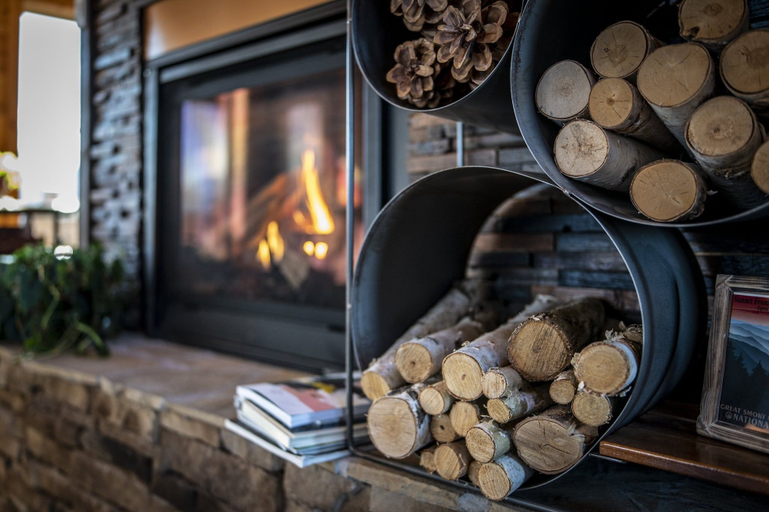 Fireplace, Thunder Bear Ridge 3 Bedroom Cabin, Sevier