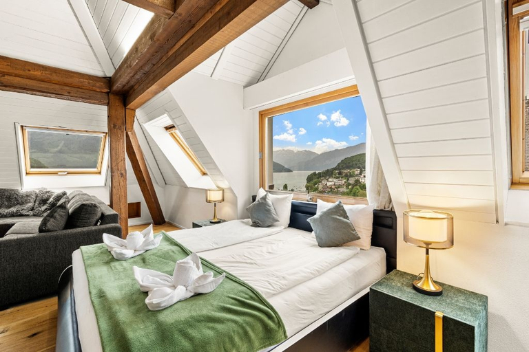 Bedroom 2, BERG&BERG APARTMENTS-Spiez Self Check-In, Niedersimmental