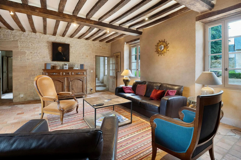 Living room 3, Elegant Manor Retreat Normandy, Calvados