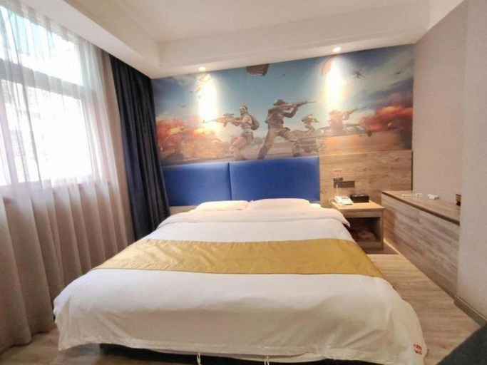 Bedroom 2, Shell Xinxiang Weibin District Railway Station Department Store Hotel, Xinxiang