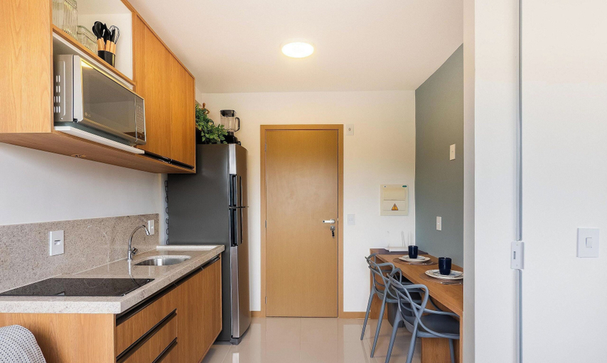 Private kitchen, Apt w/ Grill in Bldg 290m From the sea Hoa0910, Salvador