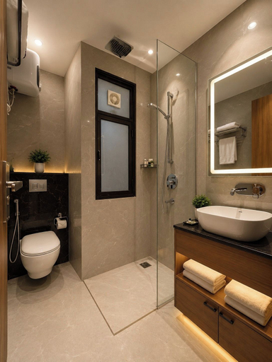 Bathroom, Hotel East Residency Delhi Airport, Delhi