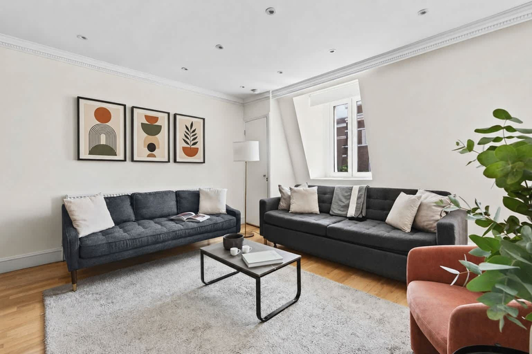 Living area 5, South Ken 2-bed - Science Museum - Lift - Sleeps 6, London