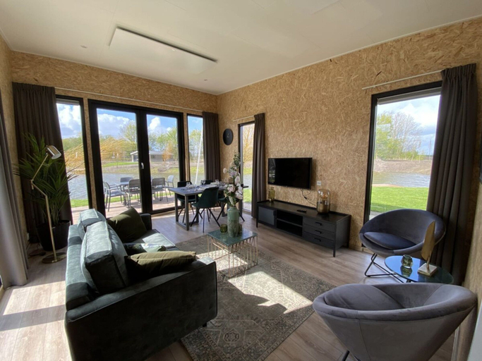 Living area, Holiday Home in Kampen With Swimming Pool, Oldebroek