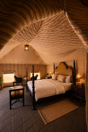 Bedroom 3, Luxury Desert Camp Oman, Biddiya